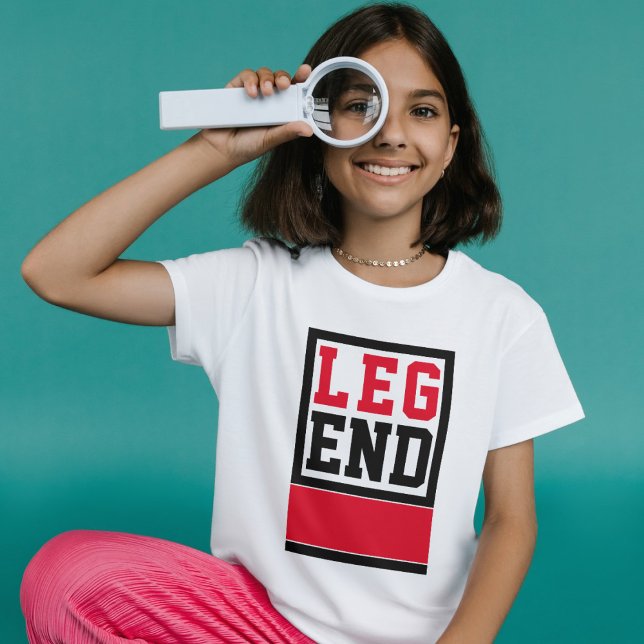 Camiseta Leyenda (legend typography kids tshirt)