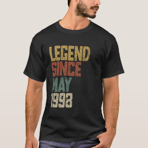 Camiseta Leyenda 1998 de 27 años para hombres y mujeres cum