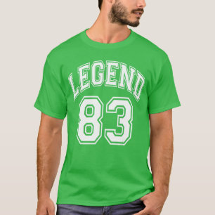 Camiseta Leyenda 83 Número Varsityeam Cumpleaños 83 años 83