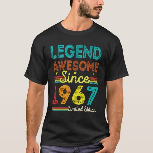 Camiseta Leyenda añeja de 55 años asombrosa desde 1967 55t (Anverso)