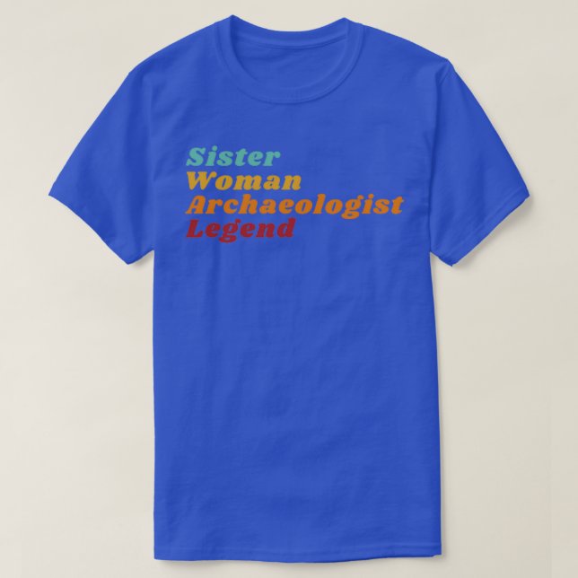 Camiseta Leyenda arqueóloga de la hermana mujer (Diseño del anverso)