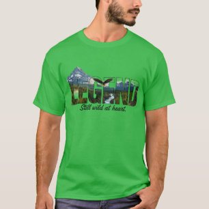 Camiseta Leyenda aún salvaje en el corazón gráfico al aire
