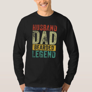 Camiseta Leyenda Barbuda Día del Padre Marido Papá Hombre