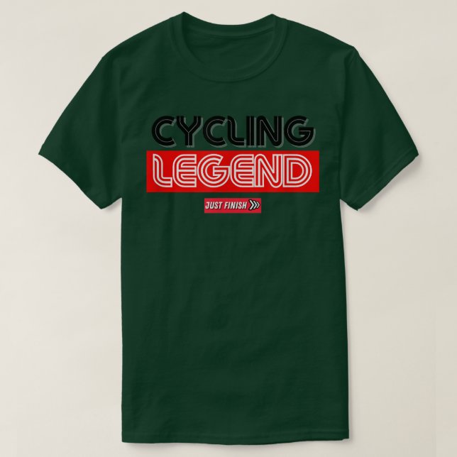 Camiseta Leyenda ciclista - Motivación de ciclismo - Acabar (Diseño del anverso)