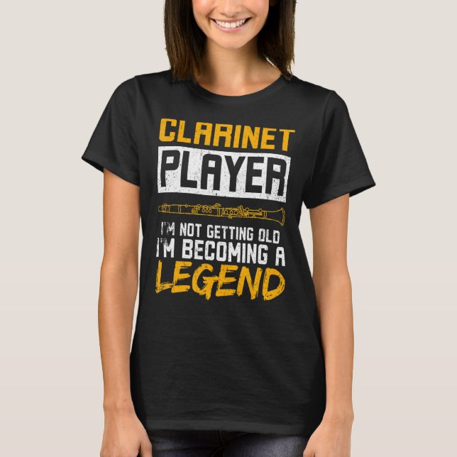 Camiseta Leyenda Clarinet Player (Anverso)