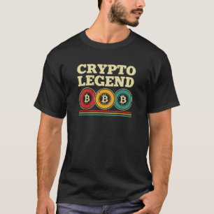 Camiseta Leyenda criptográfica moderna de minería de bitcoi