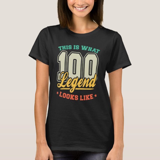 Camiseta Leyenda De 100 Años Así Es Como Se Ve Bi (Anverso)