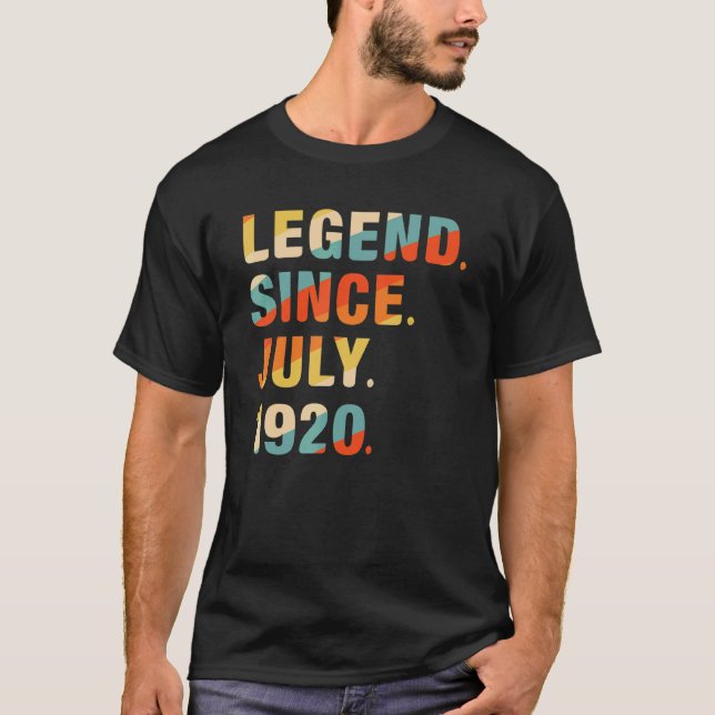 Camiseta Leyenda de 102 años desde el 19 de julio (Anverso)