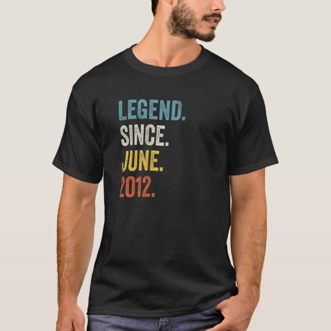 Camiseta Leyenda de 10 años desde junio de 2012 (Anverso)