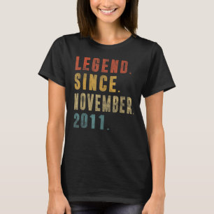 Camiseta Leyenda de 11 años desde el 2 de noviembre