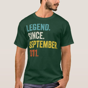 Camiseta Leyenda de 11 años desde septiembre de 2011