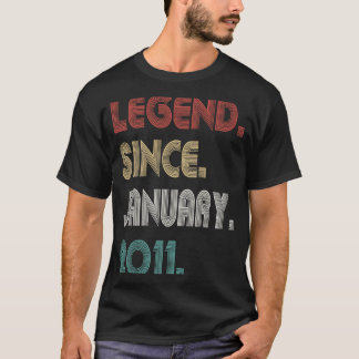 Camiseta Leyenda de 12 años de antigüedad desde enero de 20