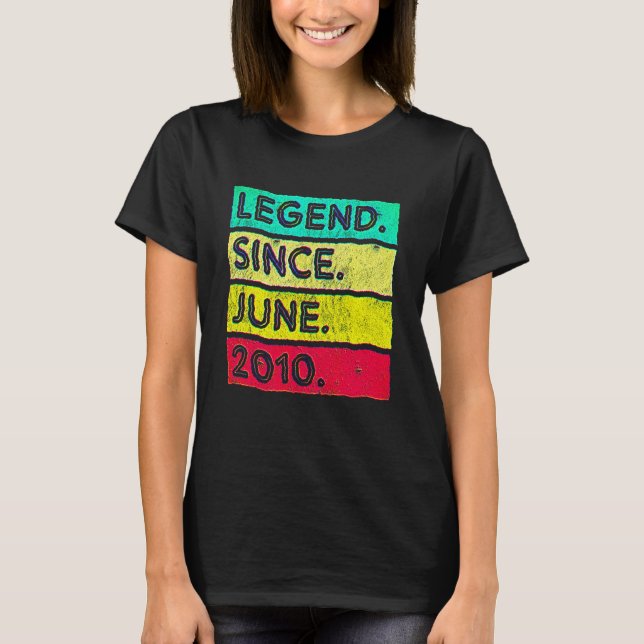 Camiseta Leyenda de 12 años de antigüedad desde junio de 20 (Anverso)