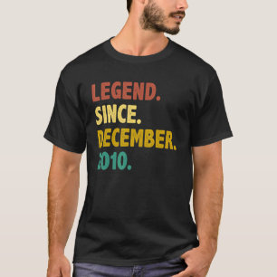 Camiseta Leyenda de 12 años desde diciembre de 2010 12th Bi