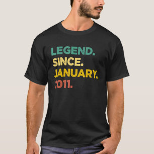 Camiseta Leyenda de 12 años desde enero de 2011