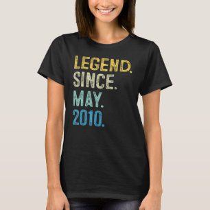 Camiseta Leyenda de 12 años desde julio de 2010 12º cumplea