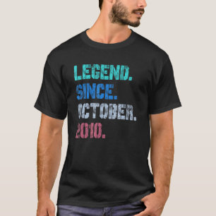 Camiseta Leyenda de 12 años desde octubre de 2010