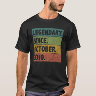 Camiseta Leyenda de 12 años desde octubre de 2010