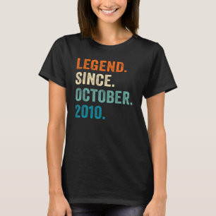 Camiseta Leyenda de 12 años desde octubre de 2010