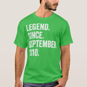 Camiseta Leyenda de 12 años desde septiembre de 2010 12th B