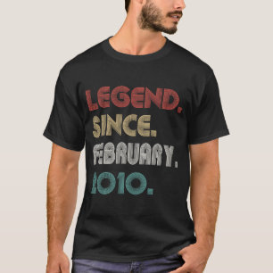 Camiseta Leyenda de 13 años de antigüedad desde febrero de