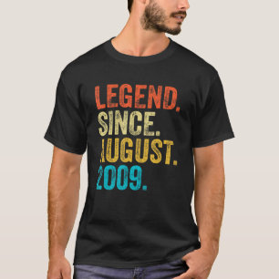 Camiseta Leyenda de 13 años desde agosto de 2009 13º nacimi