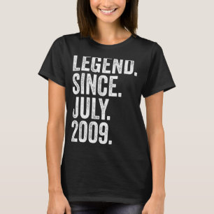 Camiseta Leyenda de 13 años desde julio de 2009 13º cumplea