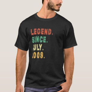 Camiseta Leyenda de 13 años desde julio de 2009 13 cumpleañ