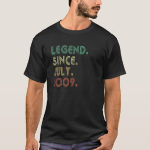Camiseta Leyenda de 13 años desde julio de 2009 13 cumpleañ