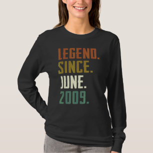Camiseta Leyenda de 13 años desde junio de 2009 13 cumpleañ