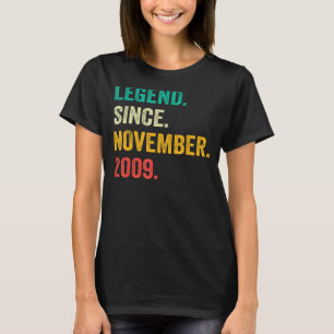 Camiseta Leyenda de 13 años desde noviembre de 2009 13th Bi