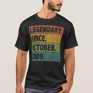 Camiseta Leyenda de 13 años desde octubre de 2009 13º nacim