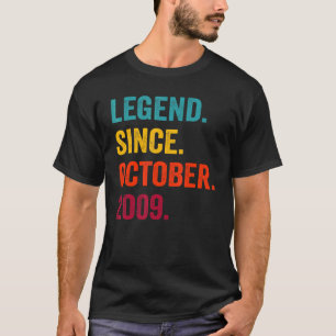Camiseta Leyenda de 13 años desde octubre de 2009 13th Birt