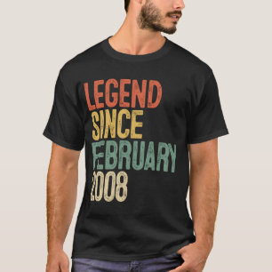 Camiseta Leyenda de 14 años desde febrero de 2008 14º nacim