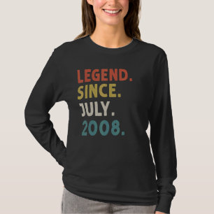 Camiseta Leyenda de 14 años desde julio de 2008 14º cumplea