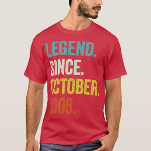 Camiseta Leyenda de 14 años desde octubre de 2008 14º nacim