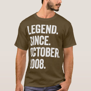 Camiseta Leyenda de 14 años desde octubre de 2008 14º nacim