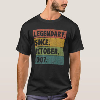 Camiseta Leyenda de 15 años desde octubre de 2007 15º nacim