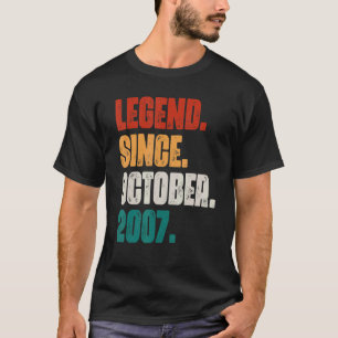 Camiseta Leyenda de 15 años desde octubre de 2007 15º nacim