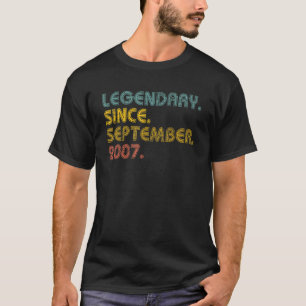 Camiseta Leyenda de 15 años desde septiembre de 2007 15º na