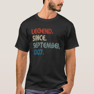 Camiseta Leyenda de 15 años desde septiembre de 2007 15th B