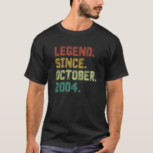 Camiseta Leyenda de 18 años desde octubre de 2004 18º nacim