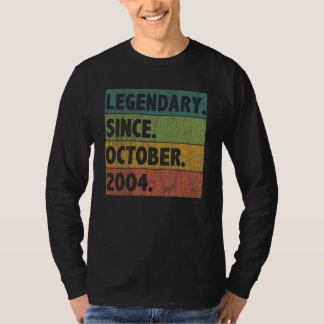 Camiseta Leyenda de 18 años desde octubre de 2004 18º nacim