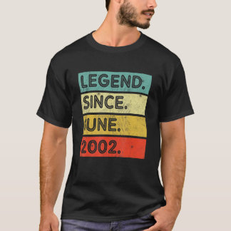 Camiseta Leyenda de 20 años de antigüedad desde junio de 20