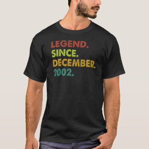 Camiseta Leyenda de 20 años desde diciembre de 2002