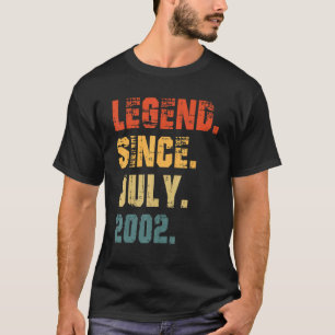 Camiseta Leyenda de 20 años desde julio de 2002