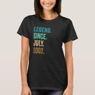 Camiseta Leyenda de 20 años desde julio de 2002