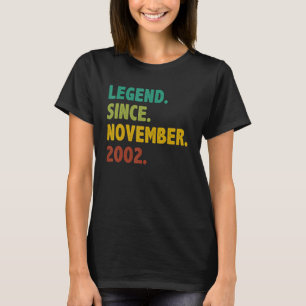 Camiseta Leyenda de 20 años desde noviembre de 2002