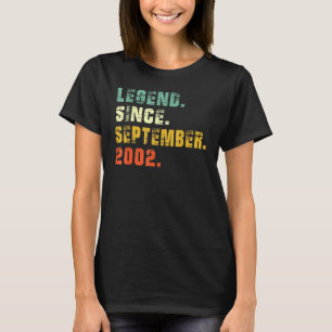 Camiseta Leyenda de 20 años desde septiembre de 2002 20th B