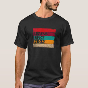 Camiseta Leyenda De 21 Años Desde 2002 21º Cumpleaños